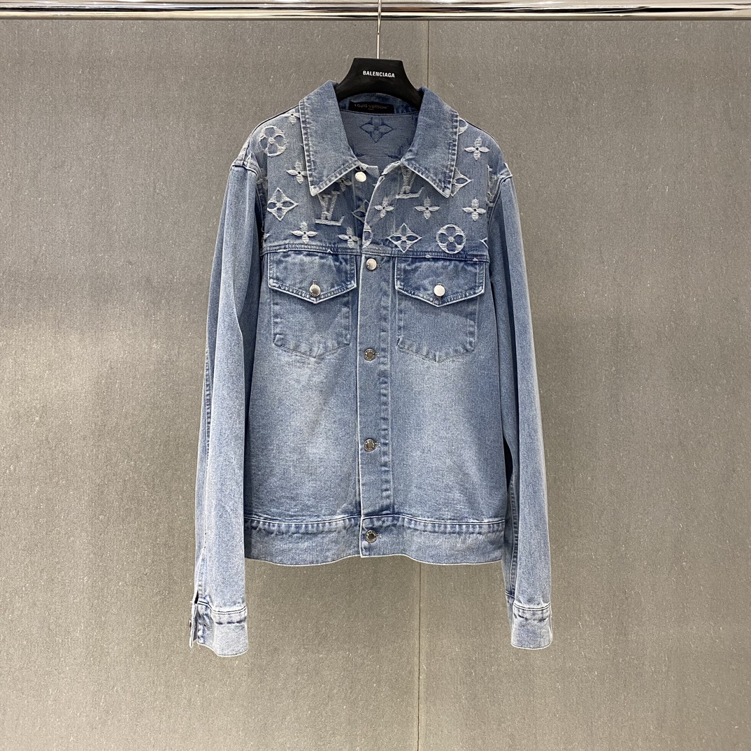 LV Denim Trucker Jacket 1AGING